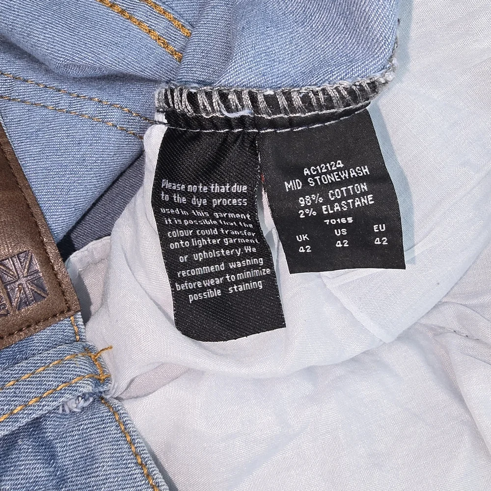 VTG Cotton Traders Blue Jeans Mid‎ Stone Wash Size 42/28